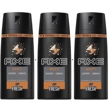 Axe What Leather Cookies 3x150 ml Erkek Deodorant Sprey