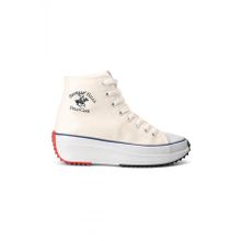 Ayakmod PO-30021 Beverly Hills Polo Club Beyaz Kadın Hi Sneaker Ayakkabı