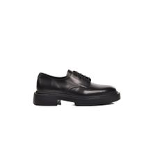 Ayakmod Premium 1085 Siyah Deri Geniş Kalıp Erkek Günlük Ayakkabı