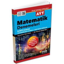 Aydın Yayınları 1. Dönem AYT Matematik 8 Deneme