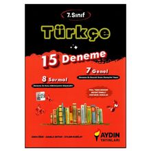 Aydın Yayınları 7. Sınıf Türkçe 15 Deneme