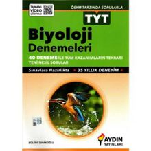 Aydın Yayınları TYT Biyoloji Denemeleri 40 Deneme