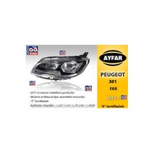 Ayfar Motorlu Peugeot 301 2017 Sağ Far