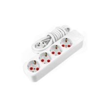 Ayka Gold 7 mt 3x1.5 mm Topraklı Kablolu Dörtlü Grup Priz