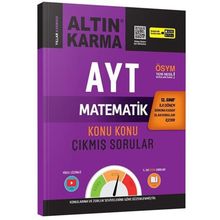 AYT 12.Sınıf 1.Dönem Matematik Konu Konu Çıkmış Sorular-Altın Karma Yayınları