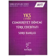 AYT Cumhuriyet Dönemi Türk Edebiyatı Soru Bankası 2.Oturum Karekök Yayınları