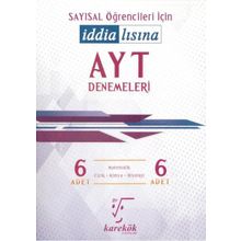 AYT Denemeleri 6 Adet Deneme Seti Sayısal - Karekök Yayınları