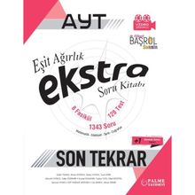 AYT Eşit Ağırlık Ekstra Son Tekrar Soru Bankası Palme Yayınları