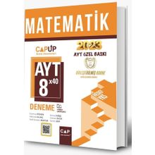 AYT Matematik 8 X 40 Up Deneme 2023 Özel Baskı - Çap Yayınları