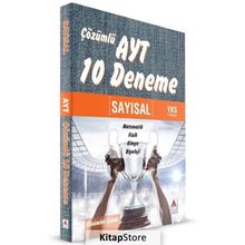 AYT Sayısal Çözümlü 10 Deneme Kollektif Delta Kültür Yayınevi