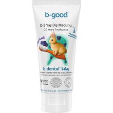 B-Good B-Dental 50 ml 0-3 Yaş Florürsüz Böğürtlen Aromalı Bebek Diş Macunu