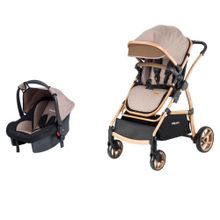 Baby Care 310 Safari Kahve Bej Kahverengi Travel Sistem Bebek Arabası