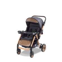 Baby Care BC 500 Combo Maxi Pro Gold Kahve Çift Yönlü Bebek Arabası