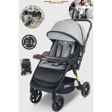 Baby Home 900 X3 Gri Siyah Çift Yönlü Bebek Arabası