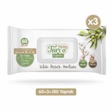 Baby Turco 60 Yaprak 3 Adet Islak Bebek Havlusu