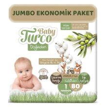 Baby Turco Doğadan No:1 Yenidoğan 80 Adet Bebek Bezi
