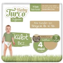 Baby Turco Doğadan No:4 Maxi Külot Bebek Bezi
