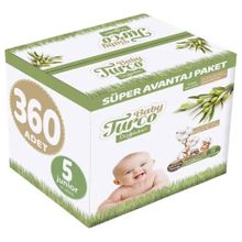 Baby Turco Doğadan No:5 Junior 360 Adet Bebek Bezi