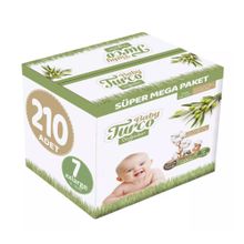 Baby Turco Doğadan No:7 XXLarge 210 Adet Bebek Bezi