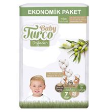 Baby Turco Doğadan No:7 XXLarge 28 Adet Bebek Bezi