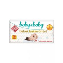 Baby&Baby 30x2 60 Adet Kaydırmaz Bantlı Bebek Bakım Örtüsü