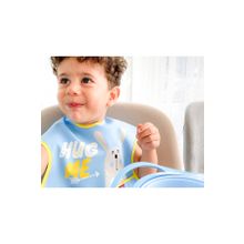 Babyjem 029 Zürafa Desenli Poli Muşamba Mama Önlüğü