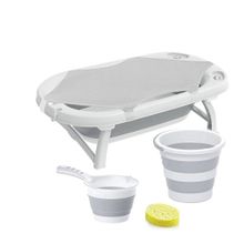 Babyjem 5'li Gri Katlanabilir Banyo Seti