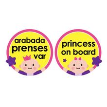 BabyJem Araba Pembe Cam Yazısı