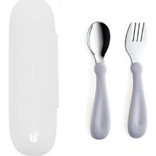 Babyjem Gri Çatal Kaşık Saklama Kabı