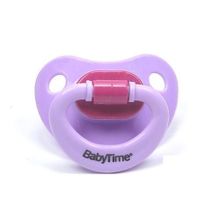 BabyTime 6-18 Ay Silikon Damaklı Mat Gövdeli Emzik Lila