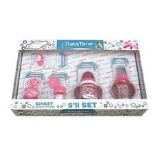 Babytime Pembe 5'li Hediyelik Yenidoğan Biberon Seti