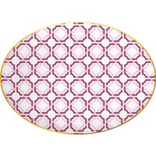 Baci Milano Firenze 31 cm Porselen Oval Servis Tabağı