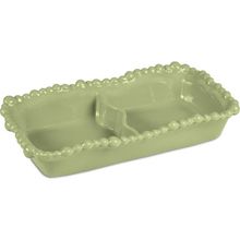 Baci Milano Joke Table Kitchen Melamin 2 Bölmeli Yeşil Tabak