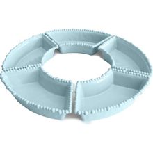 Baci Milano Joke Table-Kitchen Melamin 5'li Aqua Meze Tabağı