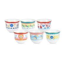 Baci Milano Mamma Mia 6'lı 6x5 cm Desenli Mini Fincan Seti