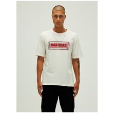 Bad Bear 22.01.07.047 MESH Bisiklet Yaka Baskılı Antrasit Erkek T-Shirt