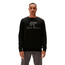 Bad Bear 220212007 Logo Siyah Crewneck Erkek Kazak