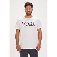 Bad Bear 24.01.07.036-C04 Felt Beyaz Erkek T-Shirt