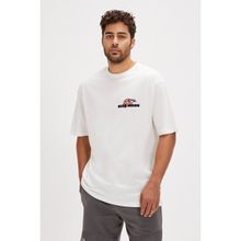 Bad Bear Chamelon Beyaz Baskılı Oversize Erkek T-shirt