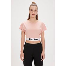 Bad Bear Della Pembe Baskılı Kadın T-shirt