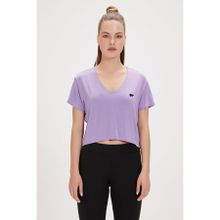 Bad Bear Menas Mor V Yaka Kadın T-shirt