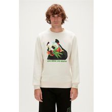 Bad Bear Re-Bamboo Crewneck Beyaz Erkek Sweatshirt