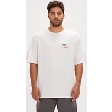 Bad Bear Sand Beyaz Baskılı Oversize Erkek T-shirt