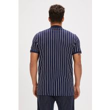 Bad Bear Theo Lacivert Polo Yaka Fermuarlı Erkek T-shirt