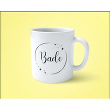 Bade Yıldızlı Çerçeveli Yazılı Baskılı Kupa