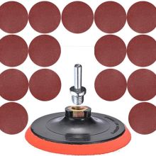 Badem10 17 Parça Cırt Zımpara Seti + 115 mm Matkap Aparatı