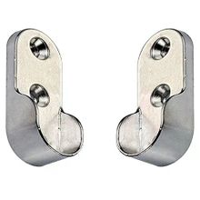 Badem10 30 mm 2 Adet Flanşı Oval Dolap Krom Elbise Askı Aparatı