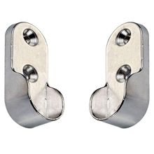 Badem10 30 mm 2 Adet Flanşı Oval Dolap Krom Elbise Askı Aparatı