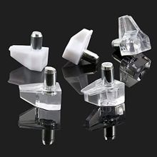 Badem10 50 Adet Raf Pimi Şeffaf Cam Ahşap Metal Raf Tutucu Çivisi Mobilya Dolap Pimi