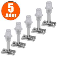 Badem10 8 cm Krom Metal Silikonlu Kapı Stoperi